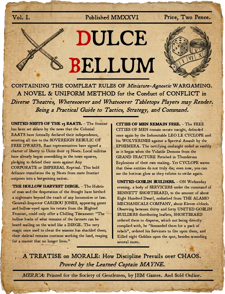 Dulce Bellum — Game Cover